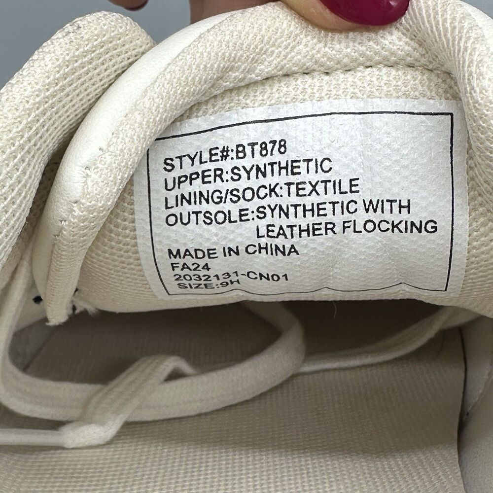 J.Crew Womens Field Sneakers White Beige US Size 9.5 9H Casual Sneakers - Picture 7 of 8